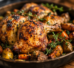 Herb-Roasted Chicken with Garden Vegetables