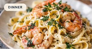 Lemon Herb Shrimp Pasta