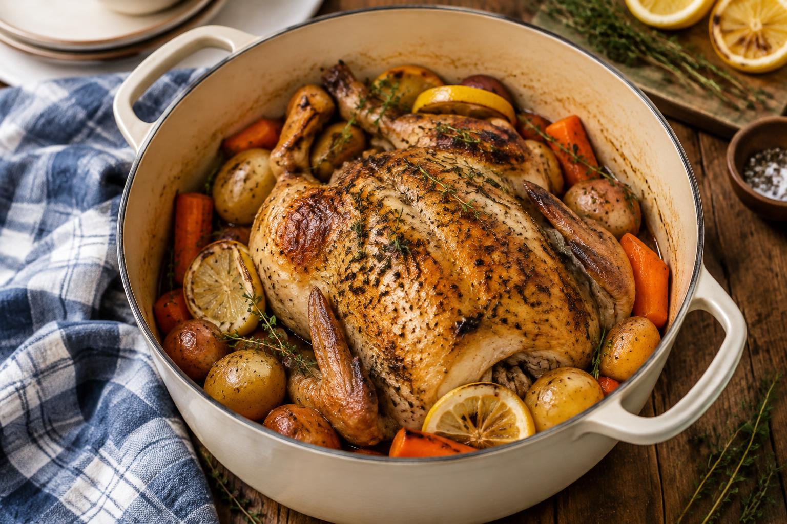 Herb-Roasted Chicken with Garden Vegetables