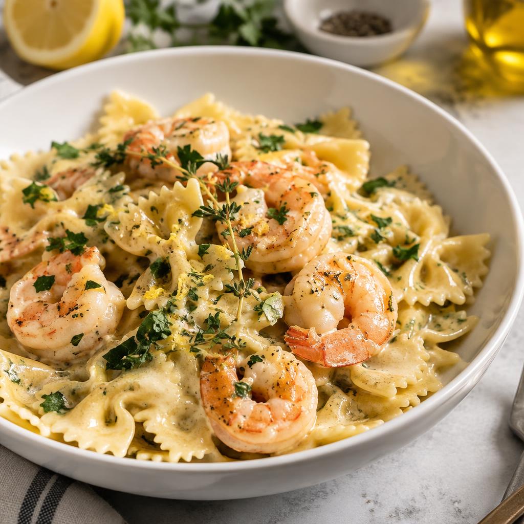 Lemon Herb Shrimp Pasta